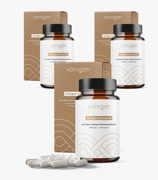 3 x Complete – Niedrig dosierter Multivitamin-Komplex