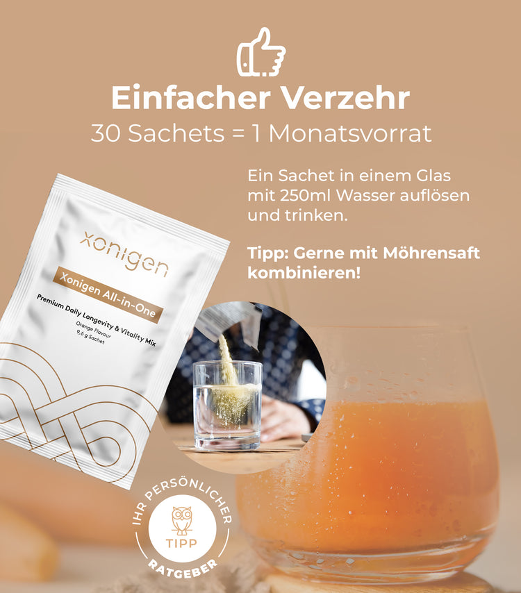 xonigen all in one sachet Verzehrempfehlung