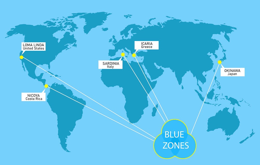Blue Zones das Geheimnis der Hundertjährigen