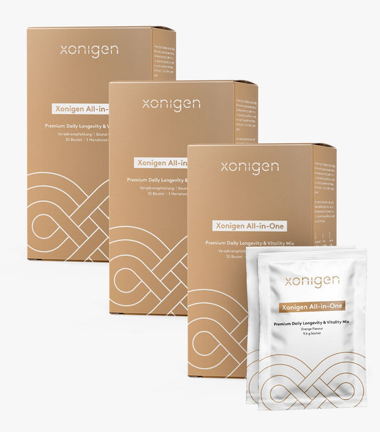 3 x All-in-One – Täglicher Longevity & Vitality-Mix