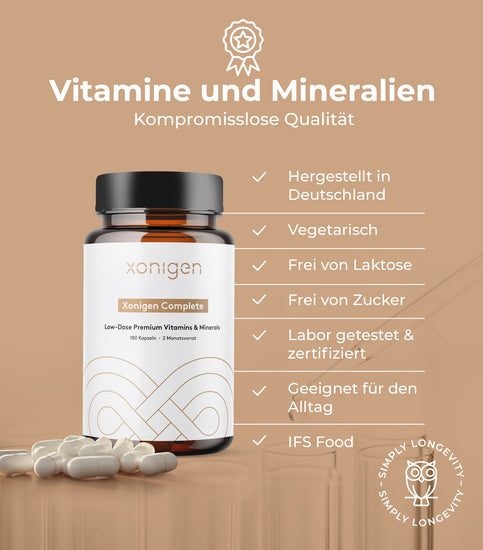 xonigen complete Vitamine und Mineralien Vorteile 